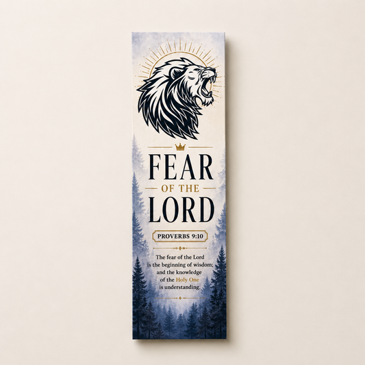 Fear of the Lord Bookmark - Proverbs 9:10