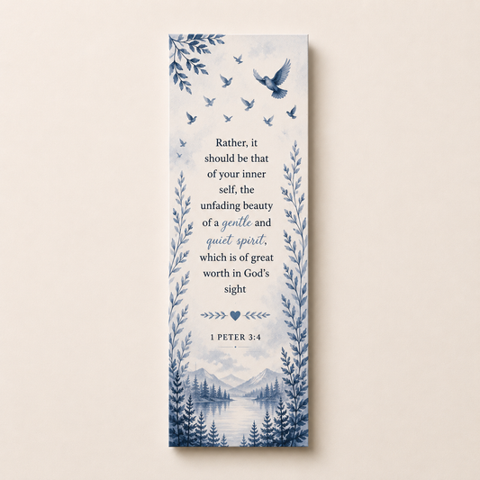 Gentle & Quiet Spirit Bookmark - 1 Peter 3:4