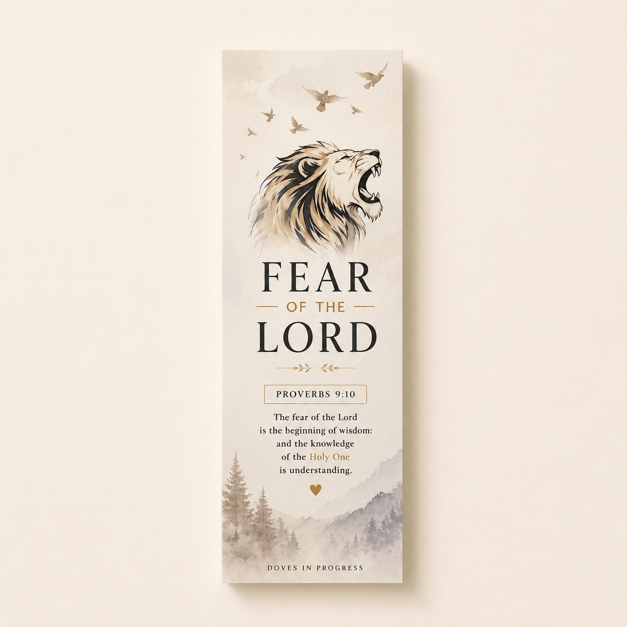 Fear of the Lord Bookmark - Proverbs 9:10